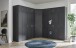 Mehrzweckschrank >MULTIRAUMKONZEP< in Graphit - 50x185x40cm (BxHxT)