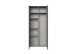 Mehrzweckschrank >MULTIRAUMKONZEP< in Graphit - 80x185x40cm (BxHxT)