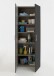 Mehrzweckschrank >MULTIRAUMKONZEP< in Graphit - 70x185x40cm (BxHxT)