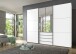 Schwebetürenschrank >MAGIC< in WEISS - 300x236x65cm (BxHxT)