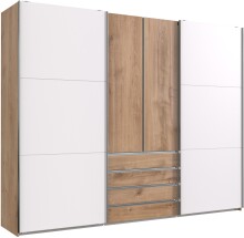 Schwebetürenschrank >MAGIC< in PLANKENEICHE +...