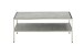 Couchtisch >ORINOCO< in Keramik-Optik grau aus Glas - 60x110x45cm (LxBxH)