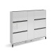 Schuhschrank >EASY< in weiß, Holzwerkstoff - 169x135x25,2cm (BxHxT)