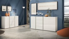 Sideboard >Atrium< in weiß, Holzwerkstoff - 140x92x40cm (BxHxT)