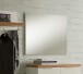 Garderobenspiegel >Atrium< in weiß, Spiegelglas - 80x65x2cm (BxHxT)