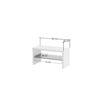 Garderoben-Set >Atrium< in weiß, Holzwerkstoff - 290x196x34cm (BxHxT)