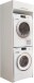 Waschmaschinenumbauschrank >LAUNDREEZY< in weiß - 67,5x200x67,5 (BxHxT)