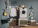 Waschmaschinenumbauschrank >LAUNDREEZY< in weiß - 67,5x162x67,5 (BxHxT)
