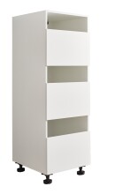 Wäscheschrank >LAUNDREEZY< in weiß, Holzwerkstoff - 50x162x67,5cm (BxHxT)