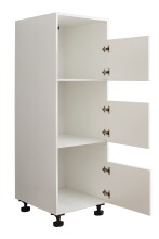Wäscheschrank >LAUNDREEZY< in weiß, Holzwerkstoff - 50x162x67,5cm (BxHxT)