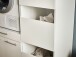 Wäscheschrank >LAUNDREEZY< in weiß, Holzwerkstoff - 50x162x67,5cm (BxHxT)