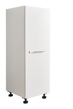 Stauraumschrank >LAUNDREEZY< in weiß, Holzwerkstoff - 50x162x67,5cm (BxHxT)