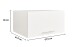 Schrankaufsatz >LAUNDREEZY< in weiß, Holzwerkstoff - 67,5x38x67,5cm (BxHxT)
