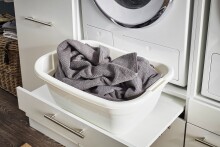 Mehrzweckschrank-Set >LAUNDREEZY< in weiß, Holzwerkstoff - 67,5x200x67,5 (BxHxT)