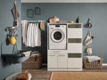 Waschmaschinenumbauschrank >LAUNDREEZY< in...
