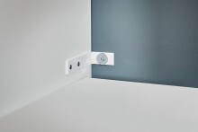 Waschmaschinenumbauschrank >LAUNDREEZY< in weiß - 117,5x200x67,5 (BxHxT)