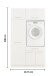 Waschmaschinenumbauschrank >LAUNDREEZY< in weiß - 117,5x200x67,5 (BxHxT)