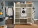 Waschmaschinenumbauschrank >LAUNDREEZY< in weiß - 167,5x200x67,5 (BxHxT)