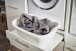 Waschmaschinenumbauschrank >LAUNDREEZY< in weiß - 167,5x200x67,5 (BxHxT)