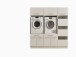 Waschmaschinenumbauschrank >LAUNDREEZY< in weiß - 185x200x67,5 (BxHxT)
