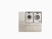 Waschmaschinenumbauschrank >LAUNDREEZY< in weiß - 185x162x67,5 (BxHxT)