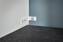 Waschmaschinenumbauschrank >LAUNDREEZY< in weiß - 235x200x67,5 (BxHxT)
