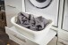 Waschmaschinenumbauschrank >LAUNDREEZY< in weiß - 235x200x67,5 (BxHxT)