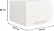 Waschmaschinenumbauschrank >LAUNDREEZY< in weiß - 235x200x67,5 (BxHxT)