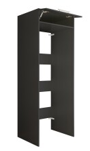 Waschmaschinenumbauschrank >LAUNDREEZY< in anthrazit - 67,5x200x67,5 (BxHxT)