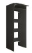 Waschmaschinenumbauschrank >LAUNDREEZY< in anthrazit - 67,5x200x67,5 (BxHxT)