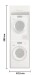 Waschmaschinenumbauschrank >LAUNDREEZY< in anthrazit - 67,5x200x67,5 (BxHxT)