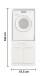 Waschmaschinenumbauschrank >LAUNDREEZY< in anthrazit - 67,5x162x67,5 (BxHxT)