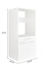 Waschmaschinenumbauschrank >LAUNDREEZY< in anthrazit - 67,5x162x67,5 (BxHxT)