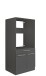 Waschmaschinenumbauschrank >LAUNDREEZY< in anthrazit - 67,5x162x67,5 (BxHxT)