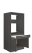 Waschmaschinenumbauschrank >LAUNDREEZY< in anthrazit - 67,5x162x67,5 (BxHxT)
