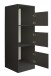 Wäscheschrank >LAUNDREEZY< in anthrazit, Holzwerkstoff - 50x162x67,5cm (BxHxT)