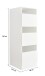 Wäscheschrank >LAUNDREEZY< in anthrazit, Holzwerkstoff - 50x162x67,5cm (BxHxT)