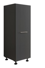 Stauraumschrank >LAUNDREEZY< in anthrazit, Holzwerkstoff - 50x162x67,5cm (BxHxT)