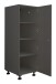 Stauraumschrank >LAUNDREEZY< in anthrazit, Holzwerkstoff - 50x162x67,5cm (BxHxT)