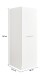 Stauraumschrank >LAUNDREEZY< in anthrazit, Holzwerkstoff - 50x162x67,5cm (BxHxT)