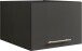 Aufsatzschrank >LAUNDREEZY< in anthrazit, Holzwerkstoff - 50x38x67,5cm (BxHxT)