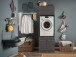 Waschmaschinenumbauschrank >LAUNDREEZY< in anthrazit - 67,5x200x67,5 (BxHxT)