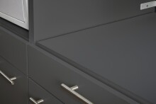 Waschmaschinenumbauschrank >LAUNDREEZY< in anthrazit - 135x200x67,5 (BxHxT)