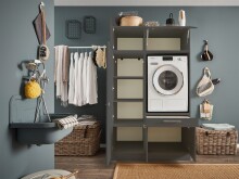 Waschmaschinenumbauschrank >LAUNDREEZY< in...