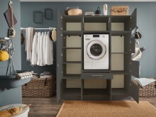 Waschmaschinenumbauschrank >LAUNDREEZY< in...