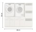 Waschmaschinenumbauschrank >LAUNDREEZY< in anthrazit - 185x162x67,5 (BxHxT)