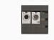 Waschmaschinenumbauschrank >LAUNDREEZY< in anthrazit - 185x200x67,5 (BxHxT)