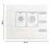 Waschmaschinenumbauschrank >LAUNDREEZY< in anthrazit - 235x200x67,5 (BxHxT)