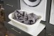 Waschmaschinenumbauschrank >LAUNDREEZY< in anthrazit - 235x200x67,5 (BxHxT)