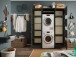 Waschmaschinenumbauschrank >LAUNDREEZY< in anthrazit - 167,5x200x67,5 (BxHxT)